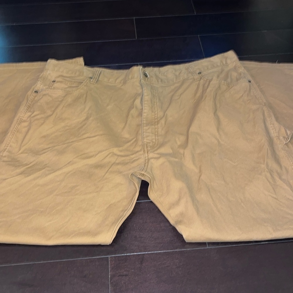 Dickies Men's Relaxed Fit 7-Pocket Duck Jean Pants 100% Cotton Carpenter Brown